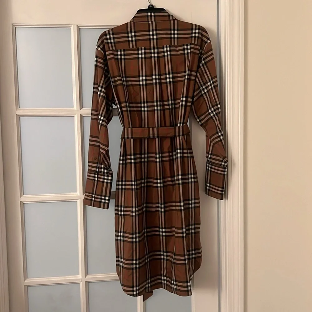 Burberry Tan and Black Plaid Dress - Picture 6 of 6